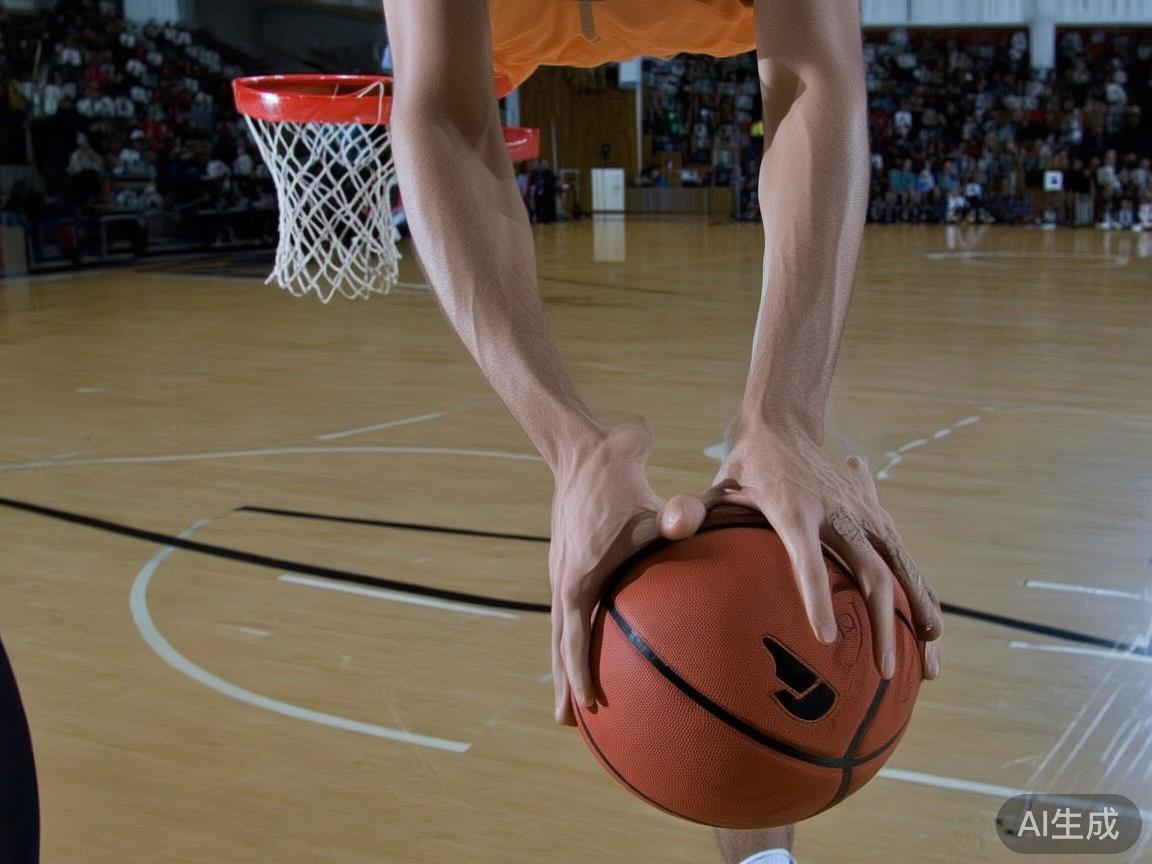 投篮技术
投篮是得分的重要途径。标准的投篮动作包